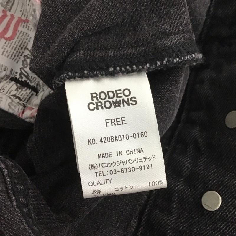 ロデオクラウンズ Rodeo Crowns ジャケット、上着 ジャケット、ブレザー 420BAG10-0160 デニムジャケット FREE 無地 黒 / ブラック / レディース USED 古着 中古 10139533