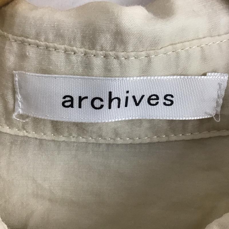 アルシーヴ archives シャツ、ブラウス 長袖 無地 ベージュ / ベージュ / レディース USED 古着 中古 10130289