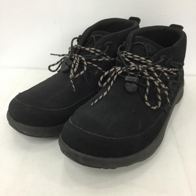 キーン KEEN アウトドアシューズ アウトドアシューズ 1026730 ユニーク チャッカ アウトドアスニーカー アウトドアブーツ 28cm 28.0cm 無地 黒 / ブラック / メンズ USED 古着 中古 10127780