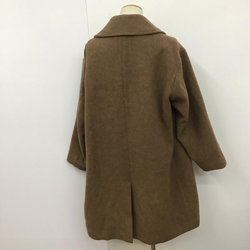 フリークスストア FREAK S STORE コート コート一般 ロングコート ロングジャケット ダブルカラージャケット アウター M 無地 ベージュ / ベージュ / メンズ USED 古着 中古 10110866