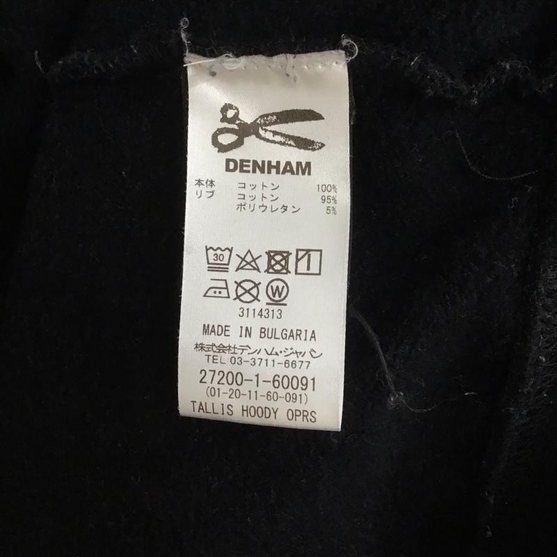 デンハム DENHAM パーカー 長袖 長袖パーカー プルオーバーパーカー スウェット M ロゴ、文字 黒 / ブラック / メンズ USED 古着 中古 10146976