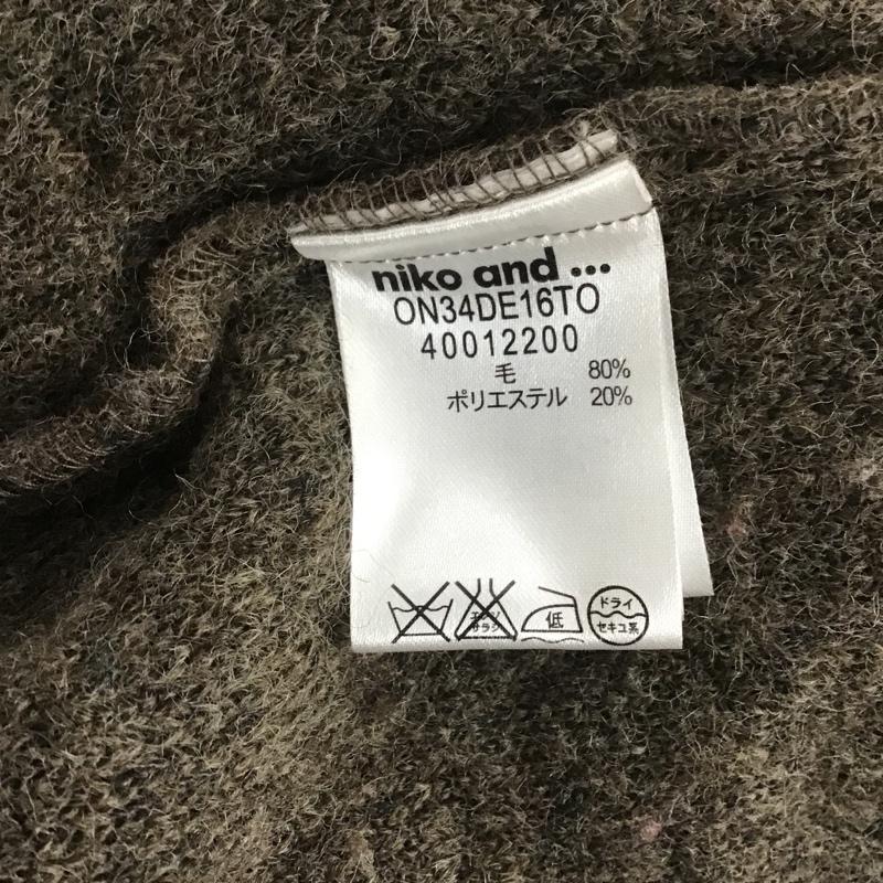 ニコアンド niko and... カーディガン 長袖 無地 茶 / ブラウン / レディース USED 古着 中古 10106118