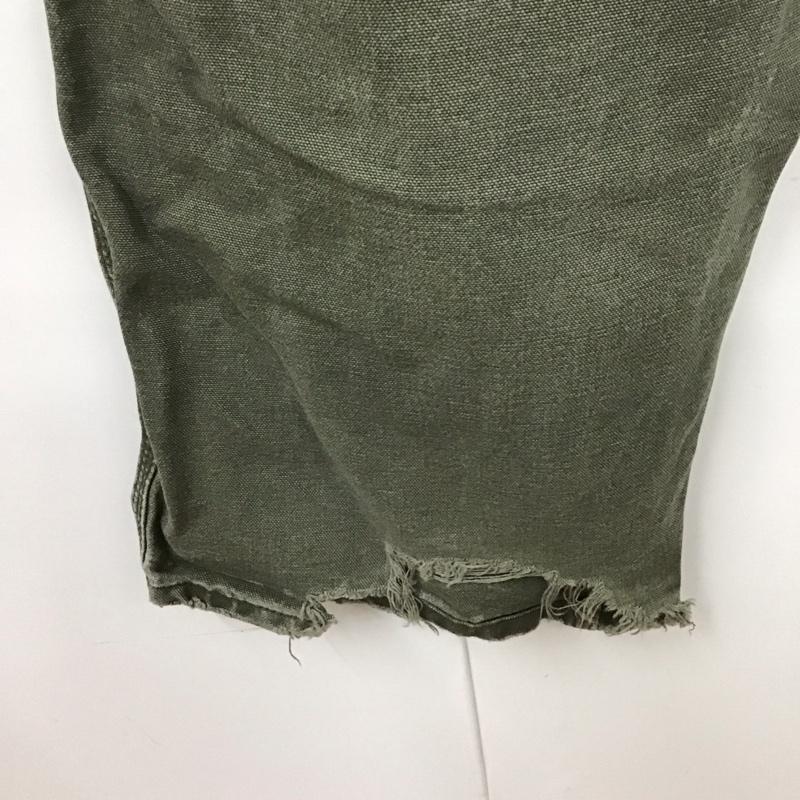 カーハート Carhartt パンツ ワークパンツ、ペインターパンツ B11MOS 35×32 ロゴ、文字 カーキ / カーキ /  メンズ USED 古着 中古 10123670