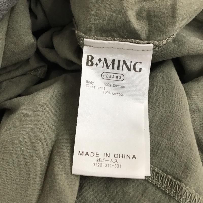 ビーミング バイ ビームス B:MING by BEAMS ワンピース ロングスカート 93-26-0330-213 トンプキン ショートスリーブ ワンピース19SS 無地 灰 / グレー / X カーキ / カーキ / レディース USED 古着 中古 10115313