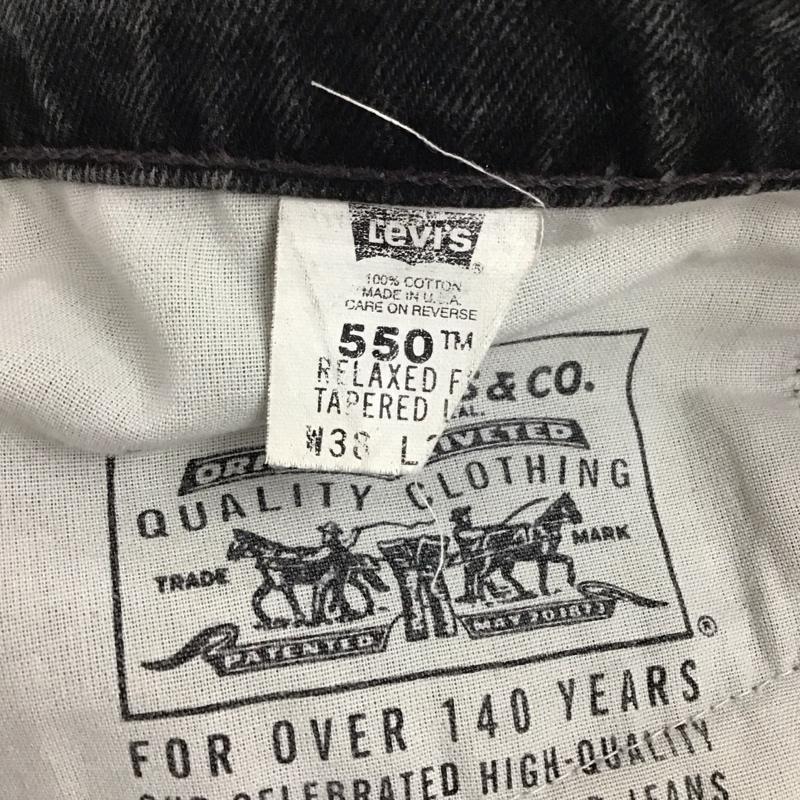リーバイストラウスアンドコー Levi Strauss & co. パンツ デニム、ジーンズ デニムパンツ ワイドパンツ カジュアルパンツ Gパン 38インチ 無地 黒 / ブラック / メンズ USED 古着 中古 10131154