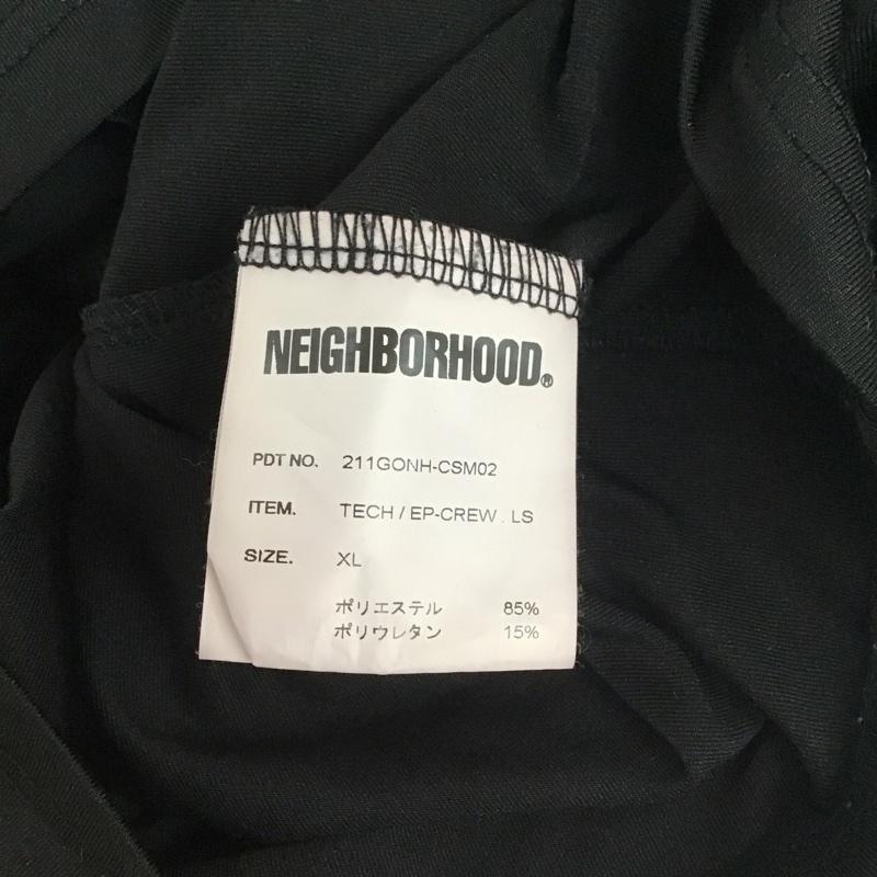 ネイバーフッド NEIGHBORHOOD カットソー 長袖 長袖カットソー クルーネックカットソー ロングスリーブカットソー プリントTシャツ XL ロゴ、文字 黒 / ブラック /  メンズ USED 古着 中古 10112710