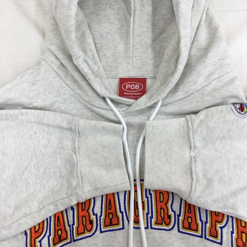 パラグラフ Paragraph パーカー 長袖 FREE ロゴ、文字 灰 / グレー / メンズ USED 古着 中古 10137461