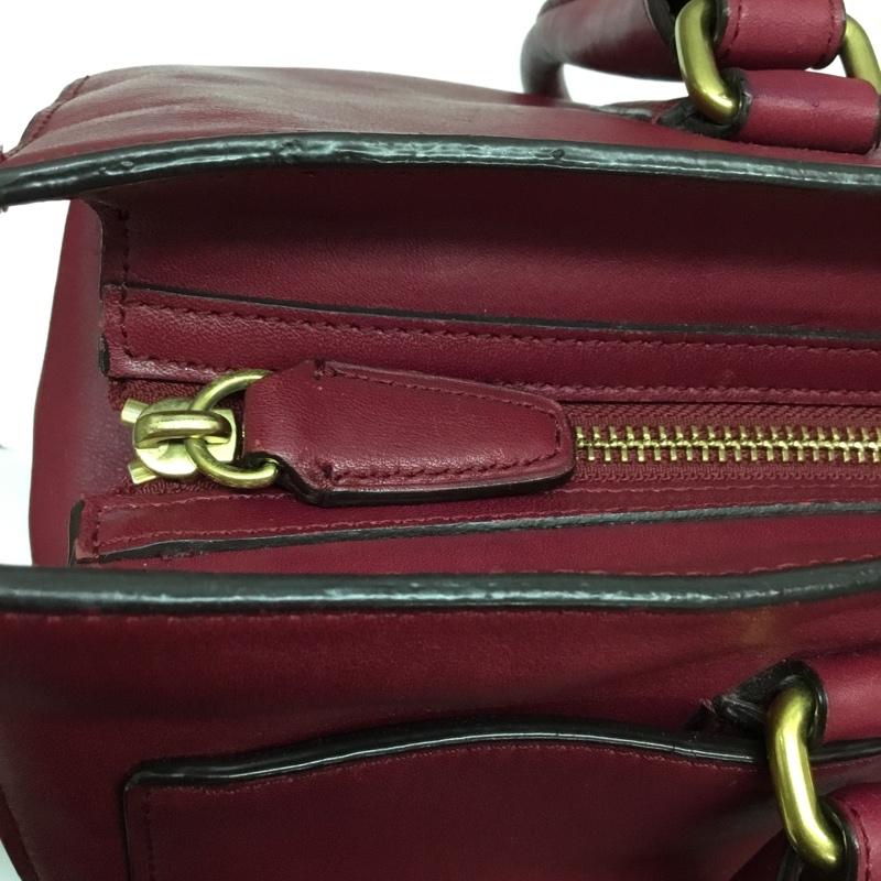 コーチ COACH トートバッグ トートバッグ 25365 無地 えんじ / ワインレッド / レディース USED 古着 中古 10118921