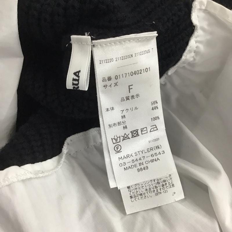 ムルーア MURUA ニット、セーター 長袖 長袖ニットカットソー セーター FREE 無地 黒 / ブラック / レディース USED 古着 中古 10145482