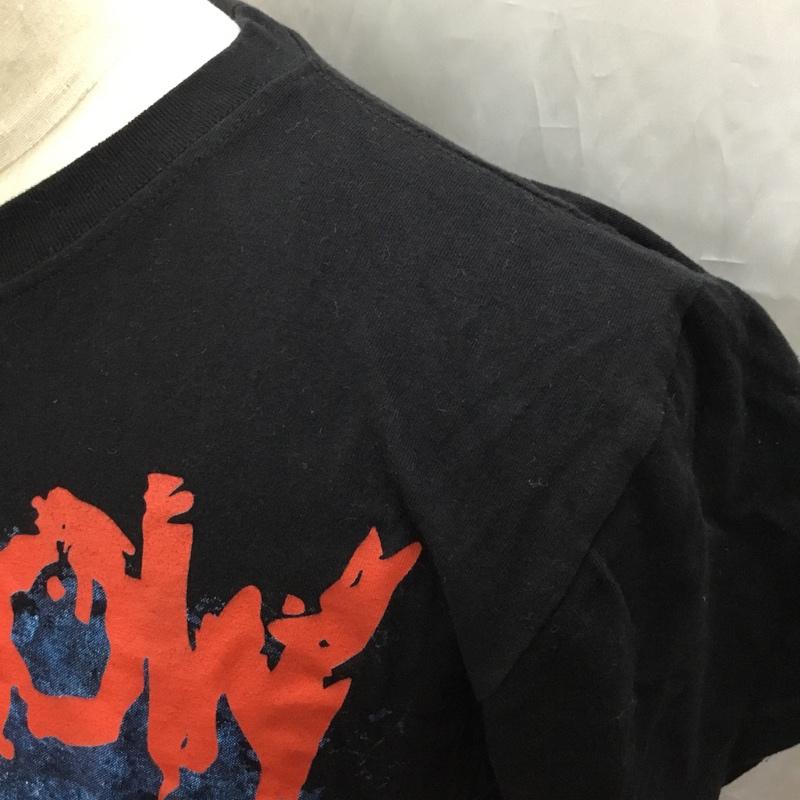 古着 USED Tシャツ 半袖 半袖カットソー プリントTシャツ クルーネックカットソー バンドTシャツ M プリント 黒 / ブラック /  メンズ USED 古着 中古 10111307