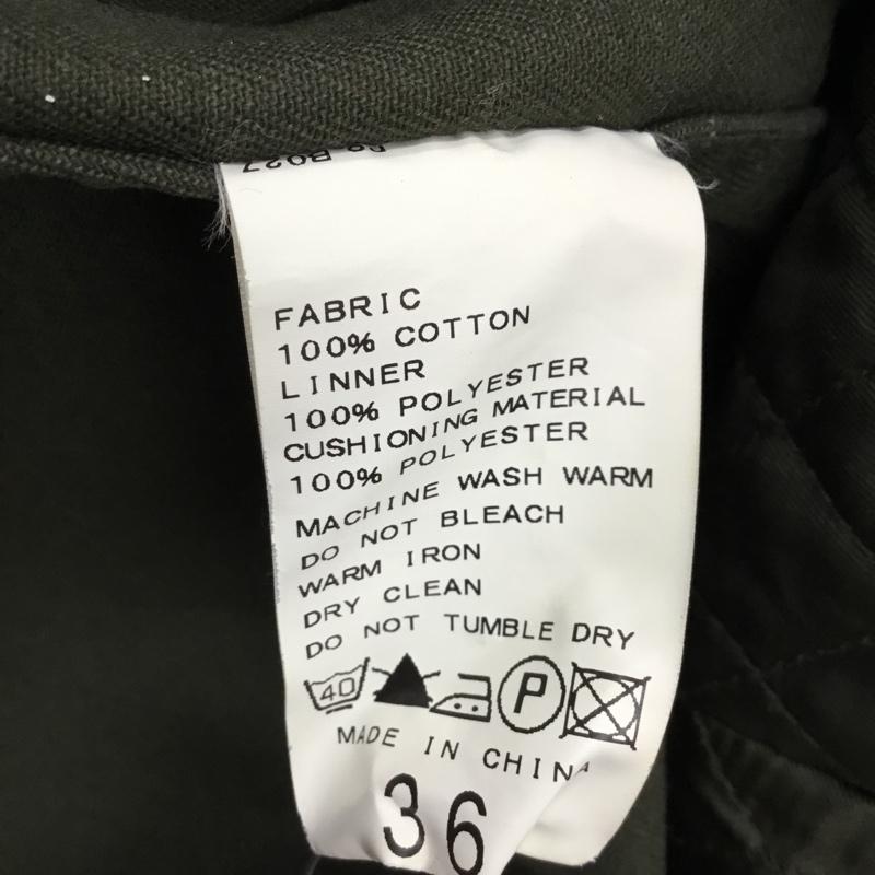 スピック&スパン Spick & Span ジャケット、上着 ジャケット、ブレザー ジップアップジャケット ジャンパー ノーカラージャケット カジュアルジャケット アウター 36 無地 カーキ / カーキ / レディース USED 古着 中古 10108290