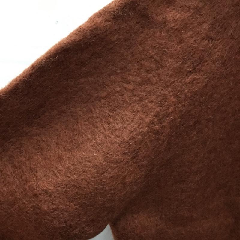ペギー ラナ PEGGY LANA ニット、セーター 七分袖 FREE 無地 茶 / ブラウン /  レディース USED 古着 中古 10036497