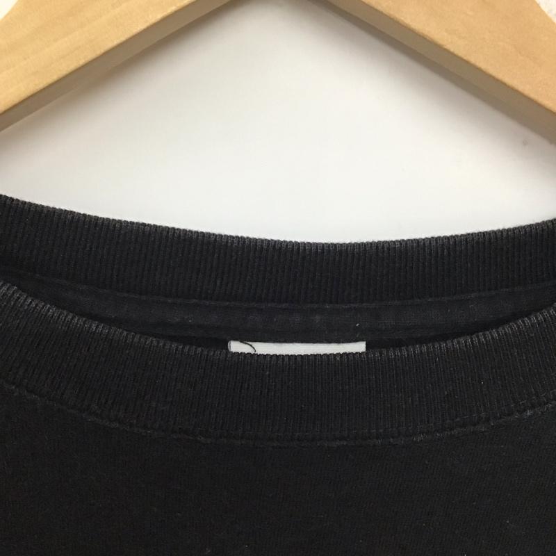 ソフトマシーン Softmachine Tシャツ 長袖 長袖カットソー プリントカットソー クルーネック L ロゴ、文字 黒 / ブラック / メンズ USED 古着 中古 10137280