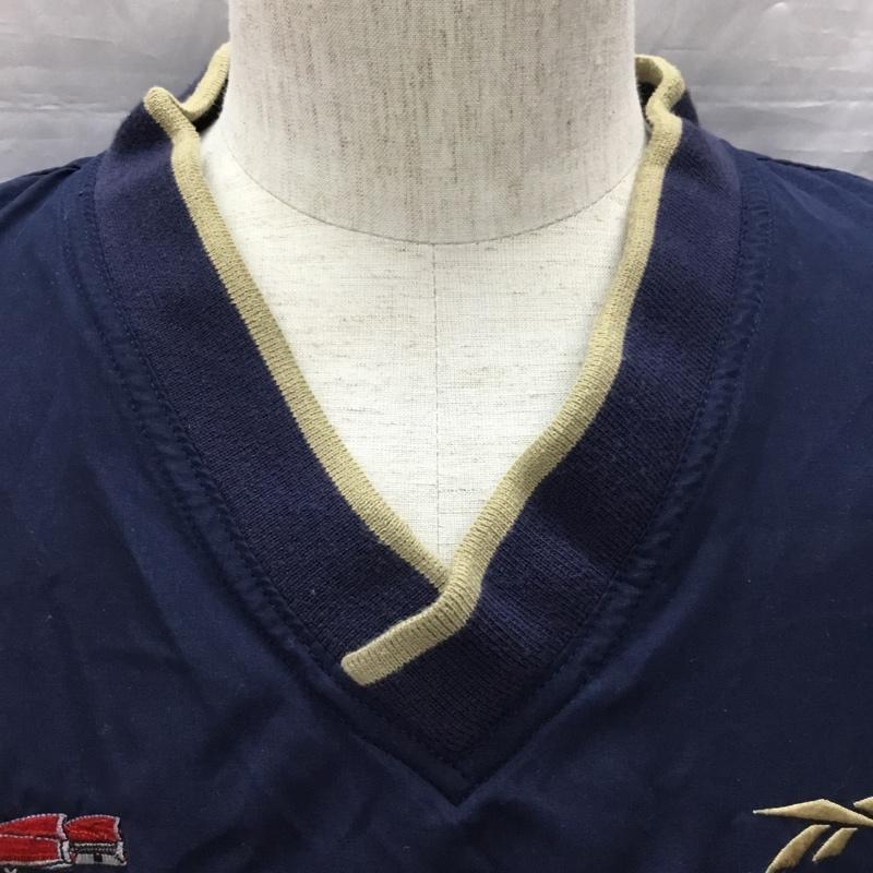 リーボック Reebok カットソー 半袖 ノースリーブカットソー ロゴタンクトップ スポーツウェア XL ロゴ、文字 紺 / ネイビー / メンズ USED 古着 中古 10116681