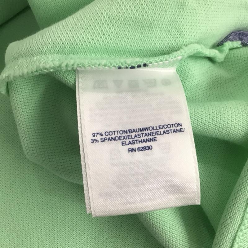 ランズエンド LANDS END ポロシャツ 半袖 半袖ポロシャツ カラーシャツ 半袖カットソー XL 無地 緑 / グリーン / メンズ USED 古着 中古 10143255