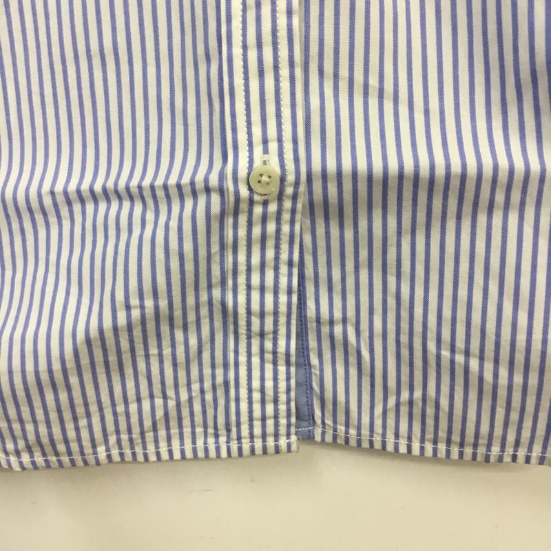 トミーヒルフィガー TOMMY HILFIGER シャツ、ブラウス 長袖 チェック XXS ストライプ 青 / ブルー / X 白 / ホワイト / レディース USED 古着 中古 10000006