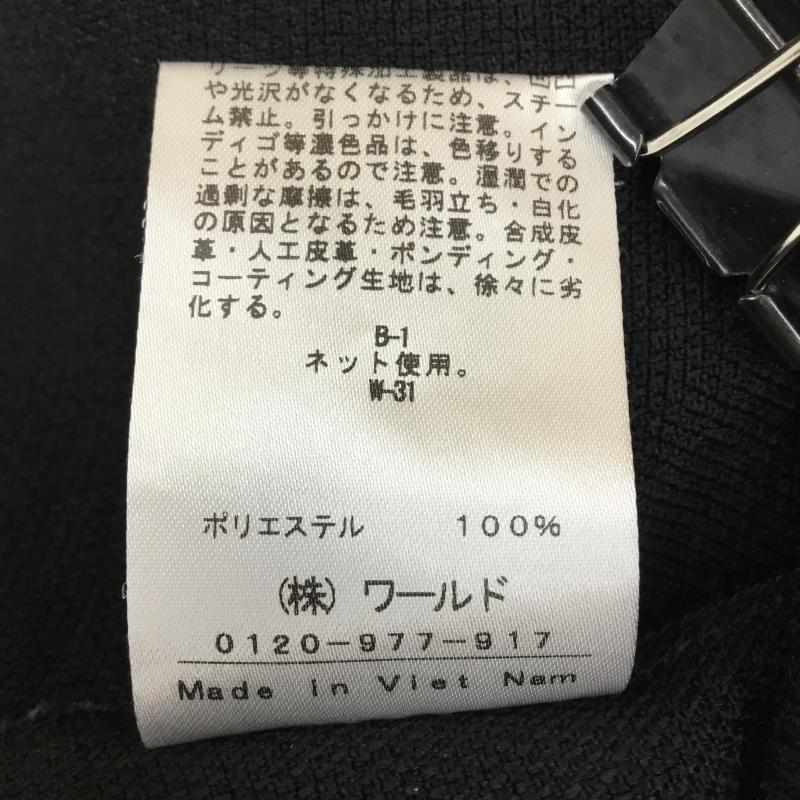 インディヴィ INDIVI シャツ、ブラウス 半袖 38 無地 黒 / ブラック / レディース USED 古着 中古 10137594