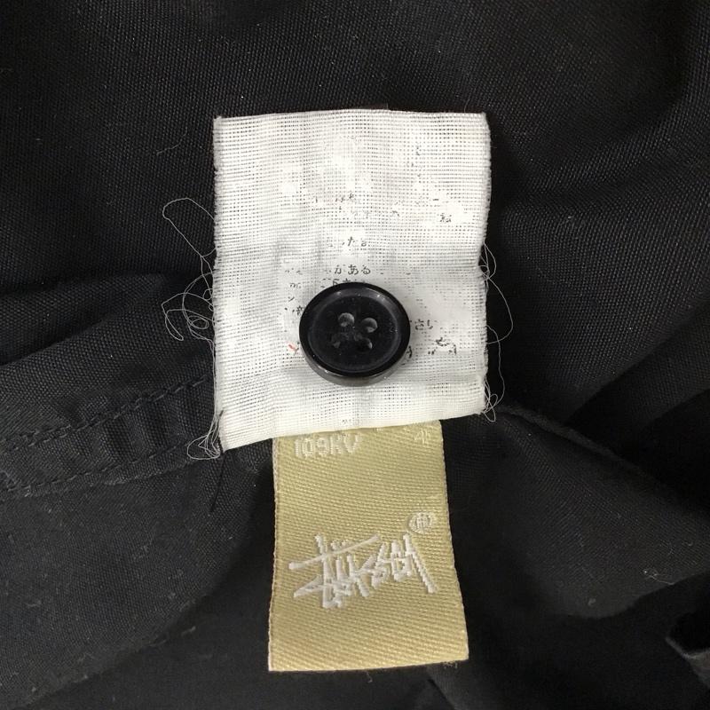 ステューシー STUSSY シャツ、ブラウス 半袖 半袖シャツ カラーシャツ 半袖カットソー プリントシャツ M ロゴ、文字 黒 / ブラック / メンズ USED 古着 中古 10116366