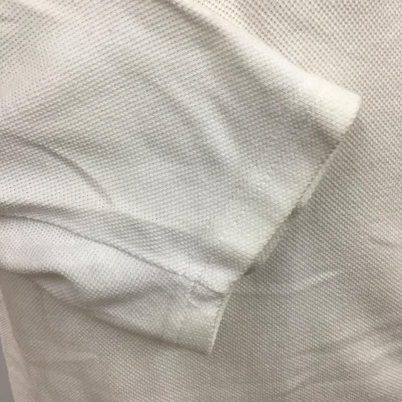 ステューシー STUSSY ポロシャツ 七分袖 長袖シャツ カラーシャツ ポケットシャツ 長袖カットソー M プリント 白 / ホワイト /  メンズ USED 古着 中古 10113112