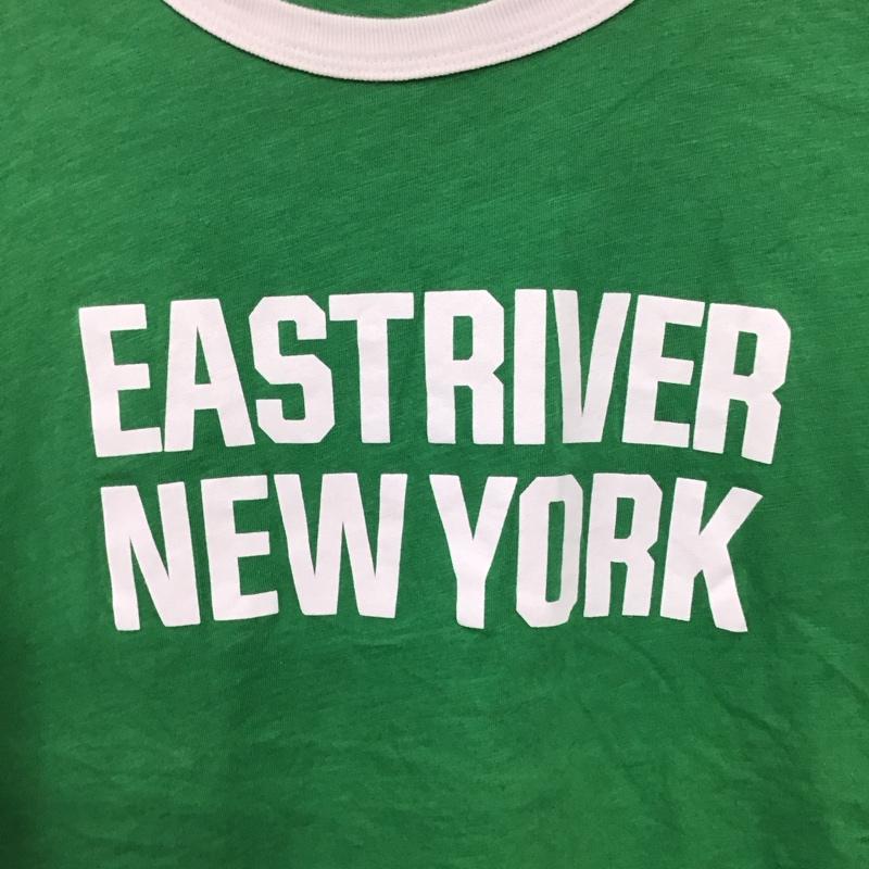 ザラ ZARA Tシャツ 半袖 M ロゴ、文字 X プリント 緑 / グリーン / レディース USED 古着 中古 10130424