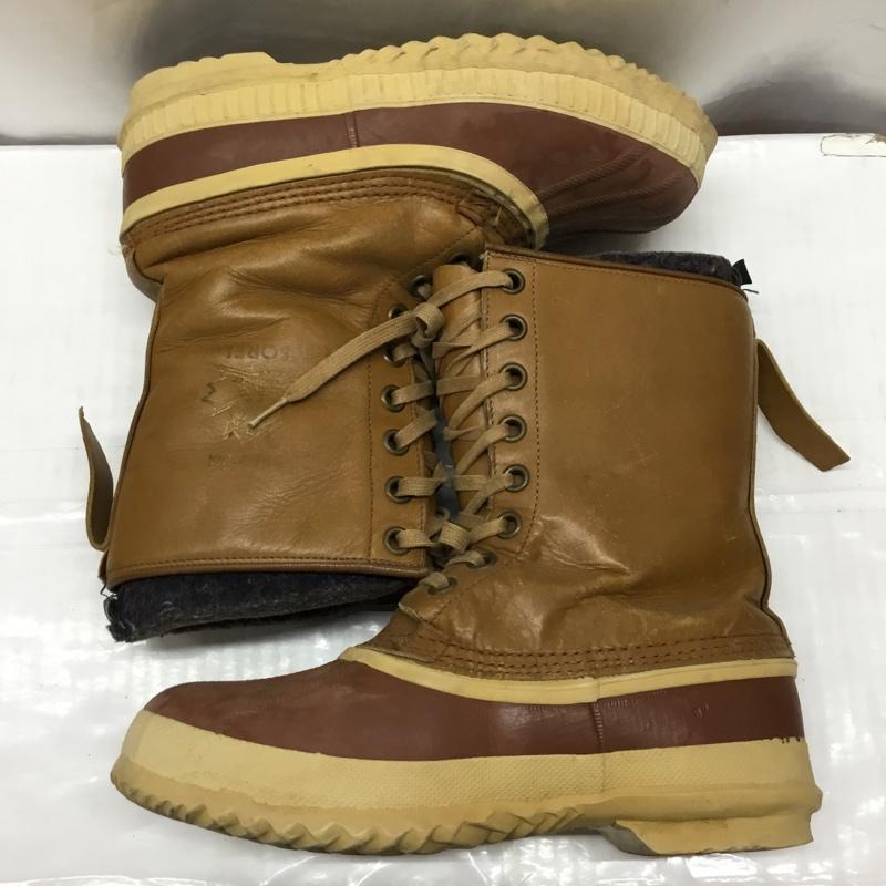 ソレル SOREL アウトドアシューズ アウトドアシューズ カエデマーク ウインタブーツ ロゴ、文字 茶 / ブラウン / メンズ USED 古着 中古 10110511