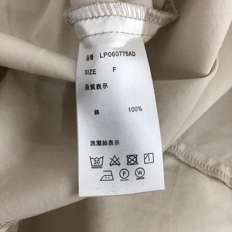 レプシィム LEPSIM シャツ、ブラウス 半袖 LP060775AD ブラウス バックジップ ギャザー FREE 無地 ベージュ / ベージュ / レディース USED 古着 中古 10131610