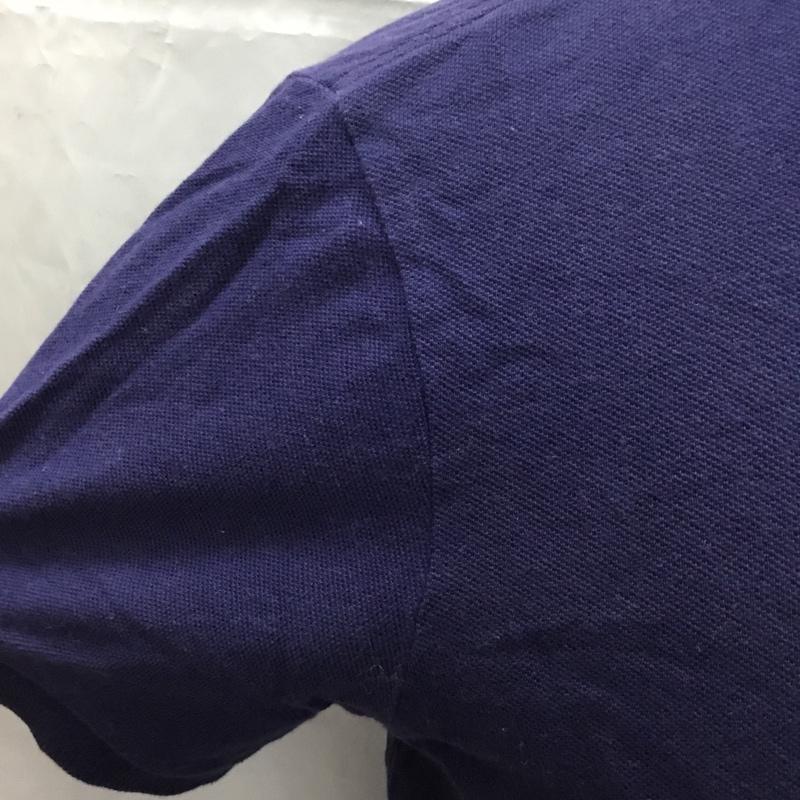 ポロバイラルフローレン Polo by RALPH LAUREN ポロシャツ 半袖 半袖ポロシャツ カラーシャツ 半袖カットソー L ロゴ、文字 紺 / ネイビー / メンズ USED 古着 中古 10106509