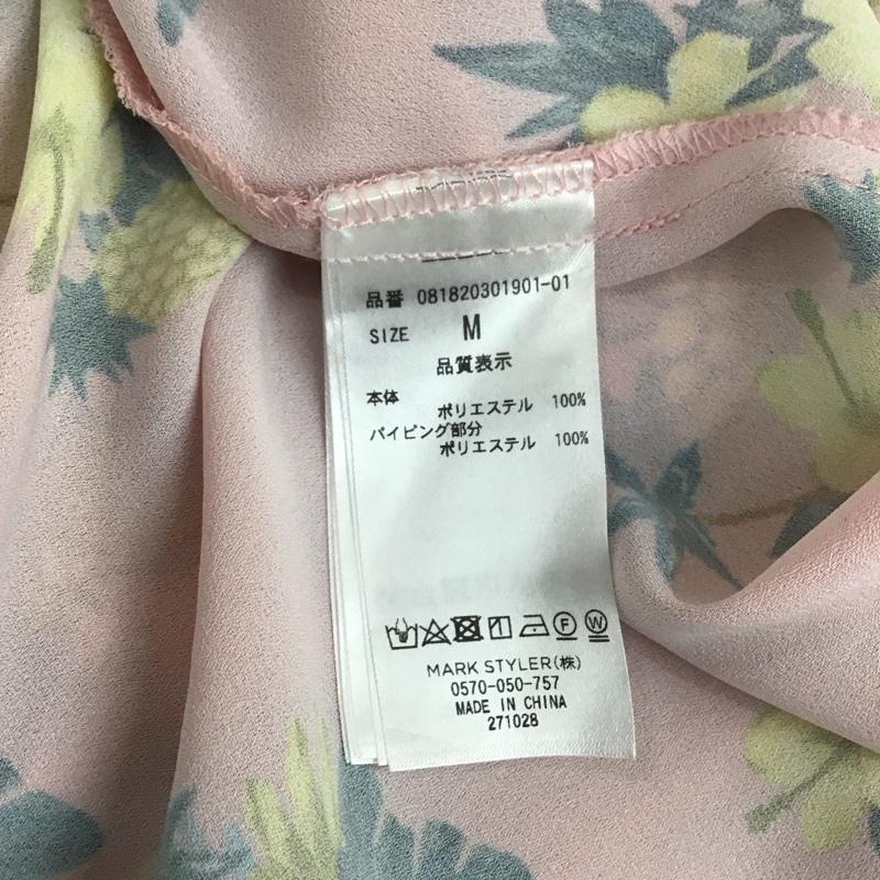 ジュエティ jouetie ワンピース ロングスカート 081820301901-01 アロハワンピース 高橋愛 半袖 M 花柄 桃 / ピンク / レディース USED 古着 中古 10112142