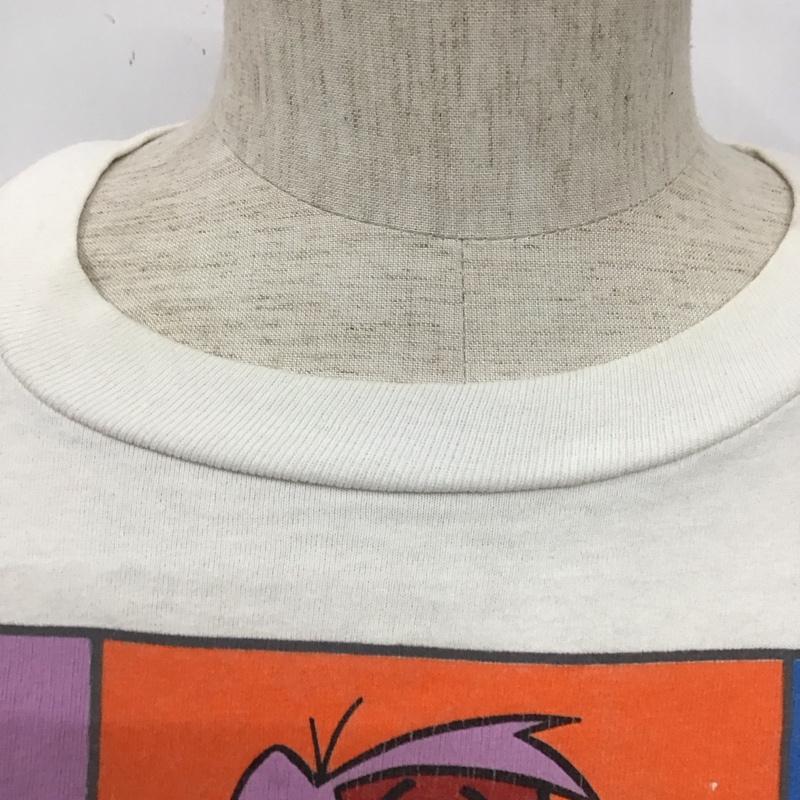 古着 USED Tシャツ 半袖 theflintstones 1991年 コピーライト 半袖カットソー プリントTシャツ 古着 ヴィンテージ L キャラクター 白 / ホワイト / メンズ USED 古着 中古 10107006