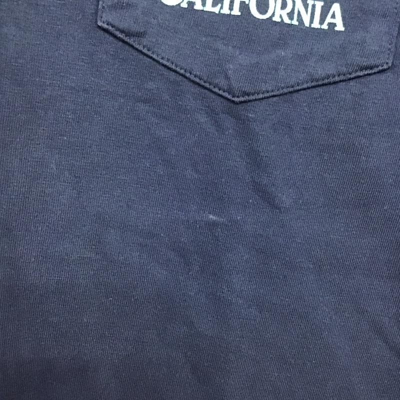 スタンダード カリフォルニア STANDARD CALIFORNIA Tシャツ 半袖 半袖カットソー プリントTシャツ クルーネックカットソー XL ロゴ、文字 紺 / ネイビー / メンズ USED 古着 中古 10137521