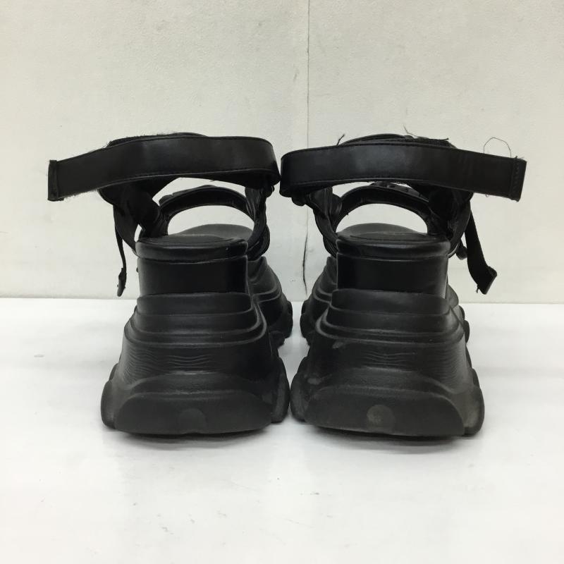 エヴリス EVRIS カジュアルシューズ カジュアルシューズ 厚底サンダル 無地 黒 / ブラック / レディース USED 古着 中古 10133782
