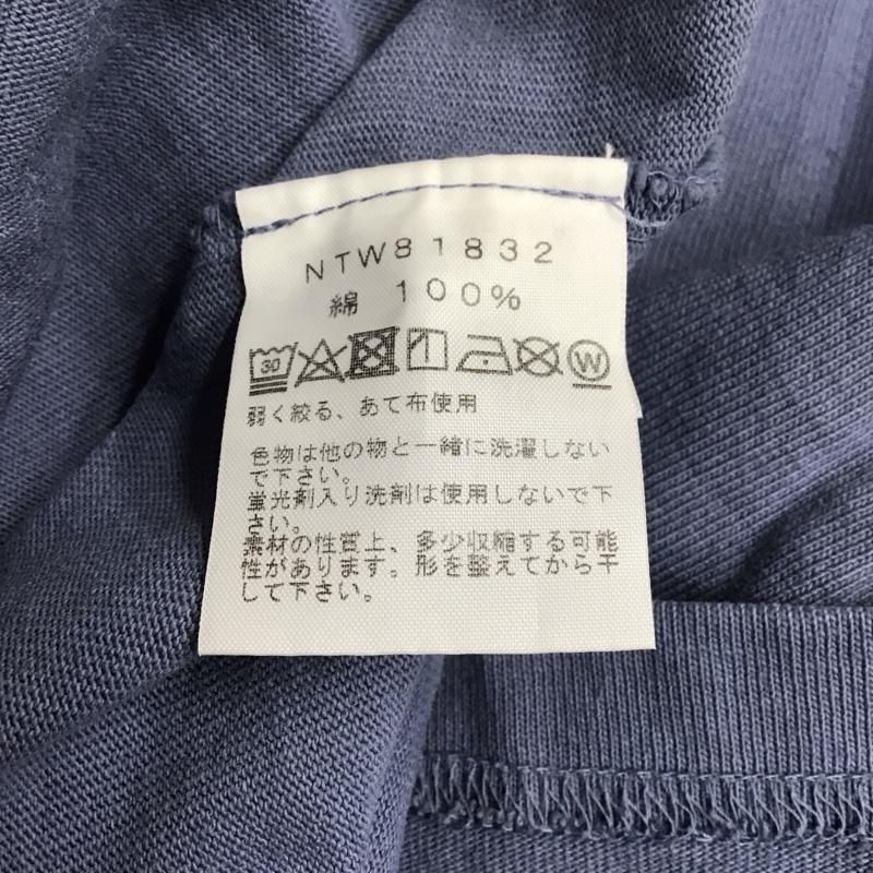 ザノースフェイス THE NORTH FACE Tシャツ 半袖 ntw81832 GDHVYCOTTONT 半袖カットソー Tシャツ M 無地 青 / ブルー / レディース USED 古着 中古 10126537