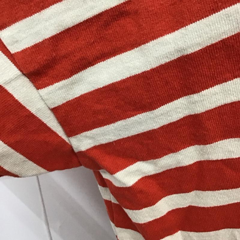 フリークスストア FREAK S STORE Tシャツ 半袖 1323248901443 ボートネック バスク ボーダーカットソー FREE ボーダー柄 橙 / オレンジ / X アイボリー / アイボリー / レディース USED 古着 中古 10114938