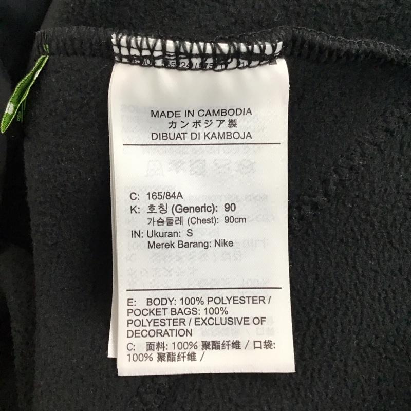 ナイキ NIKE カットソー 長袖 dm1284-010 クォータージップL/Sトップ フリースプルオーバー S ロゴ、文字 黒 / ブラック / メンズ USED 古着 中古 10120051