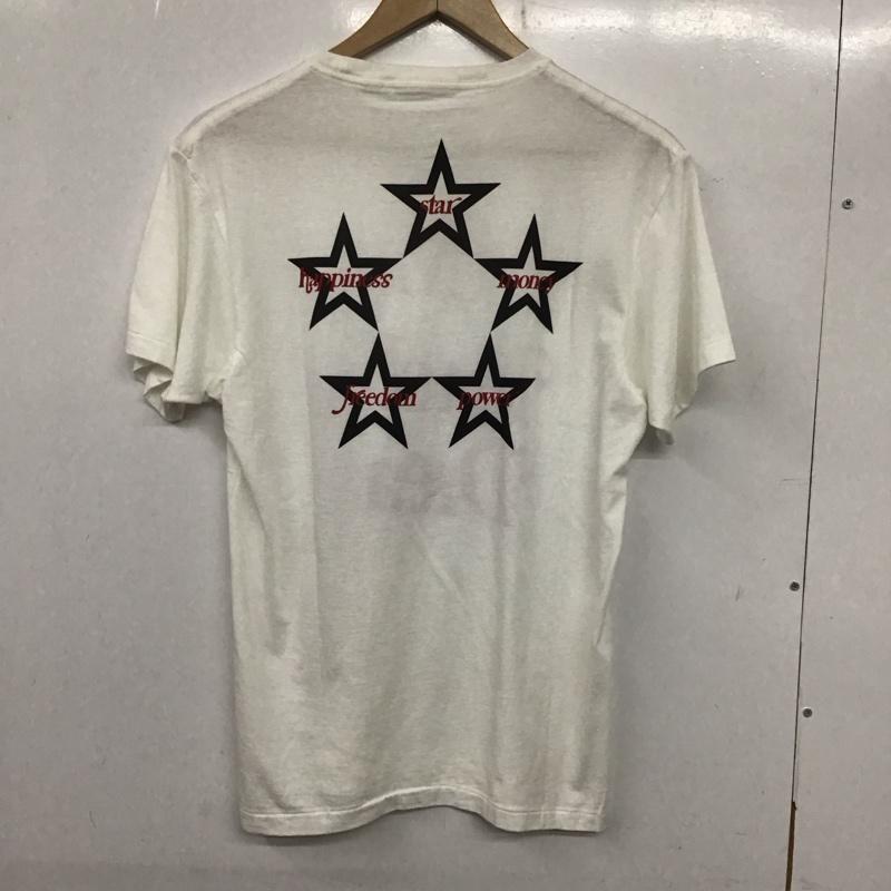 エム M Tシャツ 半袖 半袖カットソー プリントTシャツ クルーネックカットソー M ロゴ、文字 白 / ホワイト / メンズ USED 古着 中古 10139038