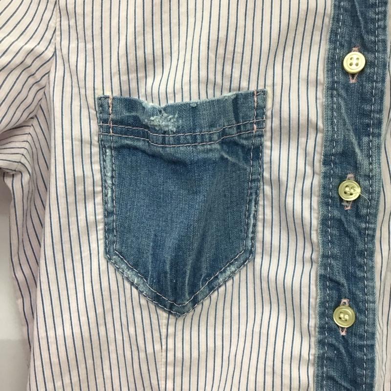 バーバリーブルーレーベル BURBERRY BLUE LABEL シャツ、ブラウス 長袖 38 ストライプ マルチカラー / マルチカラー / レディース USED 古着 中古 10131572