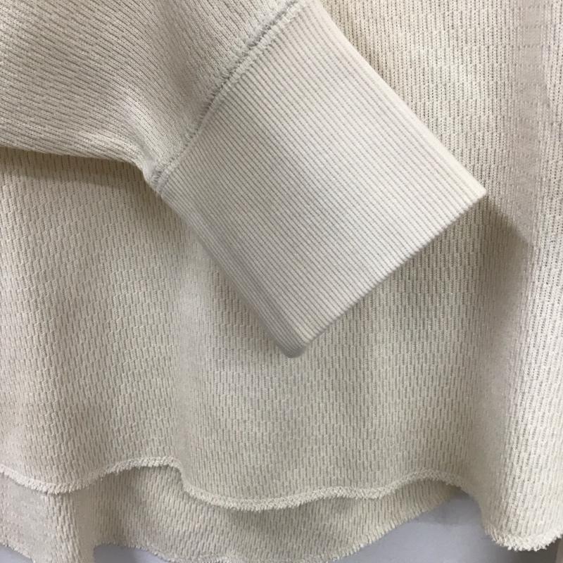 ニコアンド niko and... カットソー 長袖 L 無地 アイボリー / アイボリー / レディース USED 古着 中古 10129822