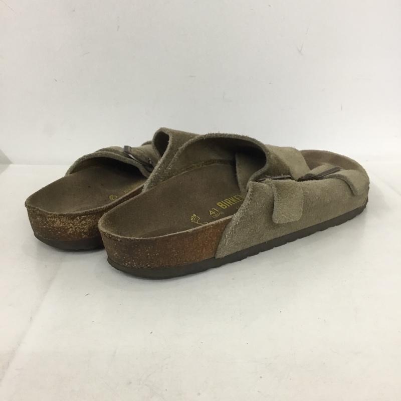 ビルケンシュトック BIRKENSTOCK サンダル サンダル Zurich チューリッヒ 41 スエード 無地 ベージュ / ベージュ / メンズ USED 古着 中古 10137849