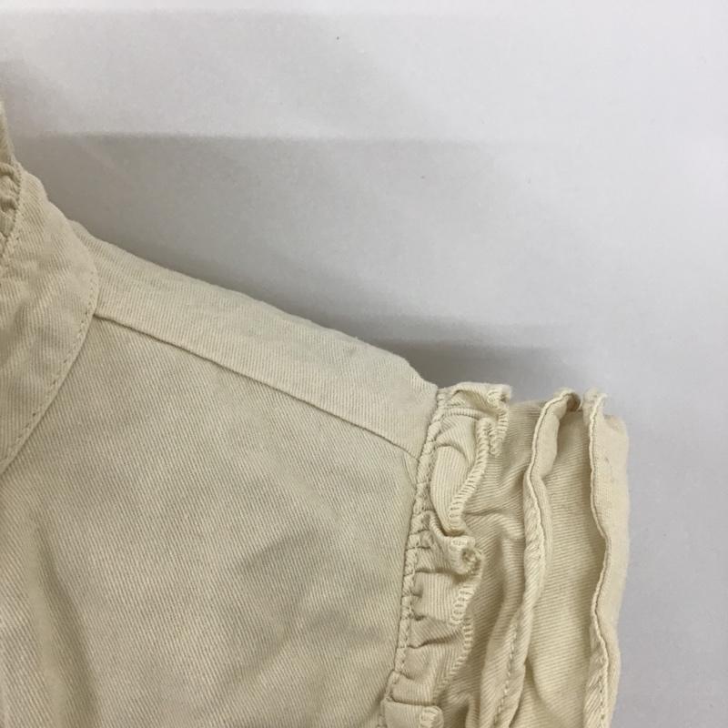 マウジー MOUSSY シャツ、ブラウス 半袖 010dag11-5410 DENIMRUFFLE ブラウス ノースリーブカットソー フリルシャツ FREE 無地 ベージュ / ベージュ / レディース USED 古着 中古 10105653