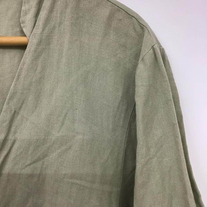 ザラ ZARA シャツ、ブラウス 七分袖 XS 無地 カーキ / カーキ / レディース USED 古着 中古 10130378