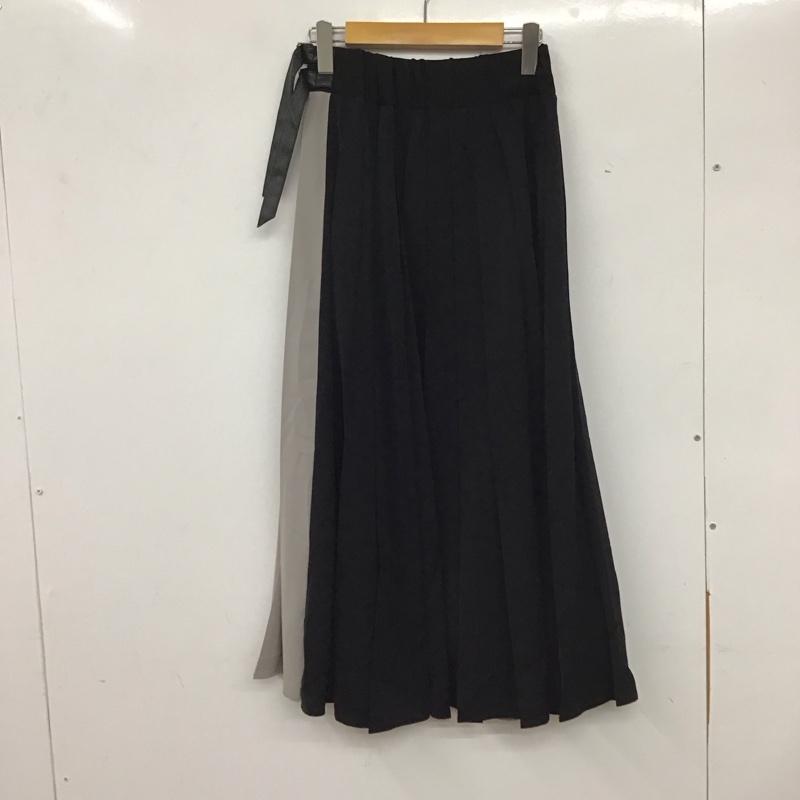 ハレ HARE スカート ロングスカート ロングスカート フレアスカート カジュアルスカート FREE 無地 黒 / ブラック / レディース USED 古着 中古 10135583