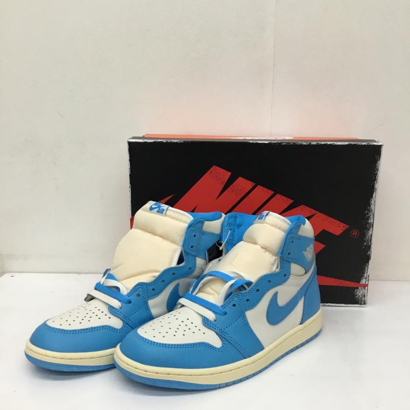 ナイキ NIKE スニーカー スニーカー DZ5484-402 Air Jordan 1 Retro High OG UNC Reimagined 27.5cm ロゴ、文字 白 / ホワイト / X 水色 / ライトブルー / メンズ USED 古着 中古 10138517