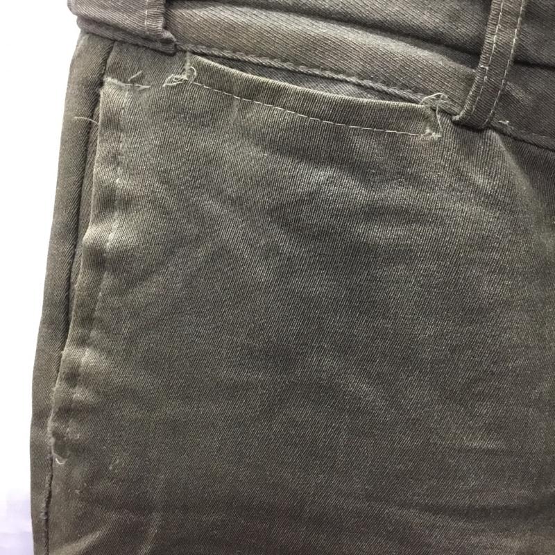 ジョンソンウーレンミルズ Johnson Woolen Mills パンツ スラックス スラックスパンツ ワイドパンツ 70s 80s 無地 カーキ / カーキ /  メンズ USED 古着 中古 10121987