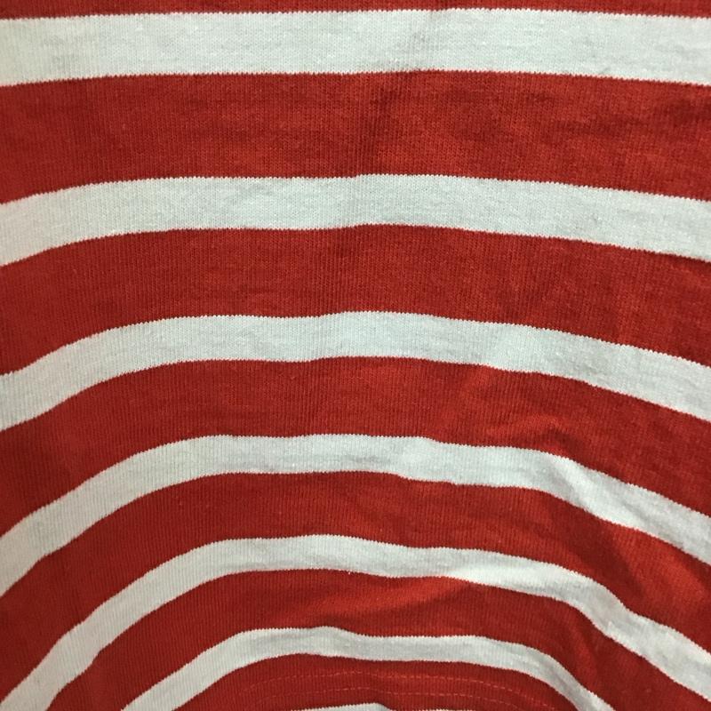フリークスストア FREAK S STORE Tシャツ 半袖 1323248901443 ボートネック バスク ボーダーカットソー FREE ボーダー柄 橙 / オレンジ / X アイボリー / アイボリー / レディース USED 古着 中古 10114938
