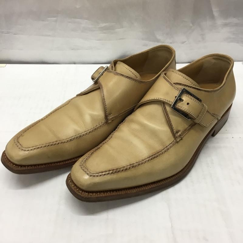 ロエベ LOEWE 革靴 革靴 モンクストラップシューズ スクエアトゥ 41.5 無地 ベージュ / ベージュ / メンズ USED 古着 中古 10117004