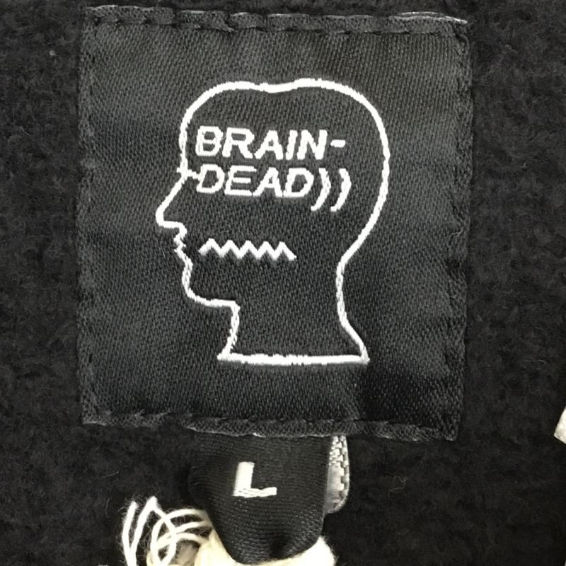 ブレインデット BRAIN DEAD トレーナー 長袖 Sunflower Paneled Crewneck L ワンポイント 黒 / ブラック / メンズ USED 古着 中古 10136079