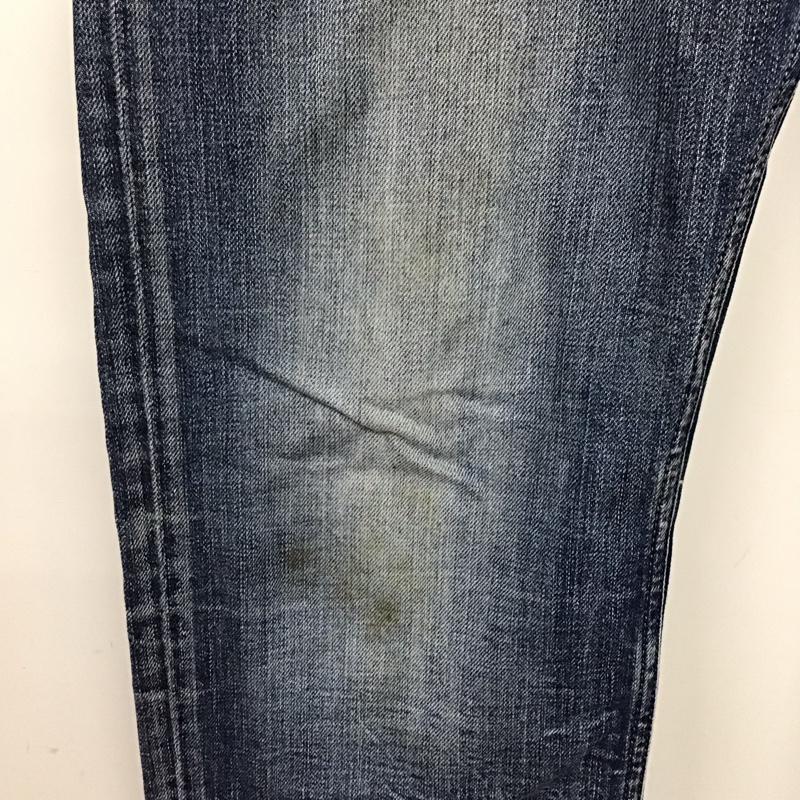 ディーゼル DIESEL パンツ デニム、ジーンズ デニムパンツ ストレートパンツ ワイドパンツ カジュアルパンツ 32インチ ダメージ加工 インディゴ / インディゴ /  メンズ USED 古着 中古 10122035