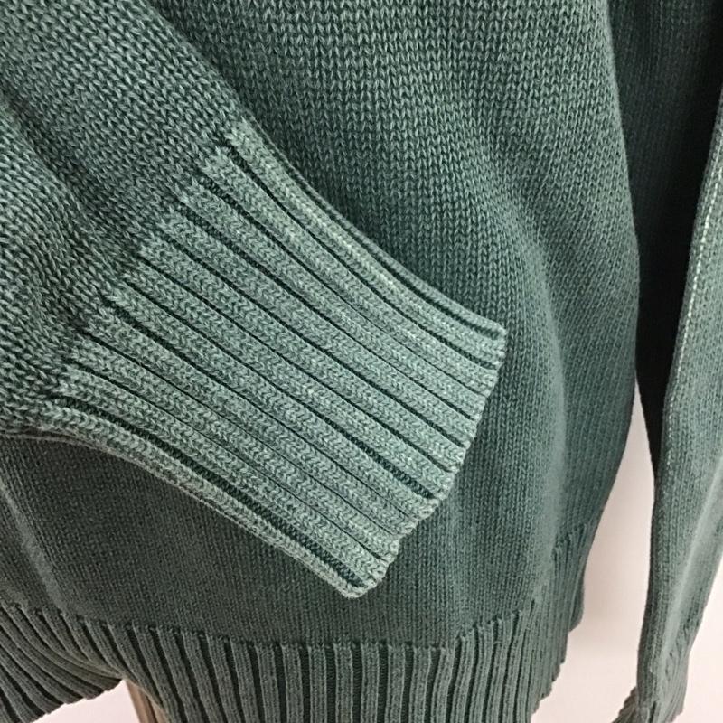 ポロジーンズ Polo Jeans Co. ニット、セーター 長袖 KR-MJ-CM2014 コットンニット S ワンポイント 緑 / グリーン / メンズ USED 古着 中古 10110845