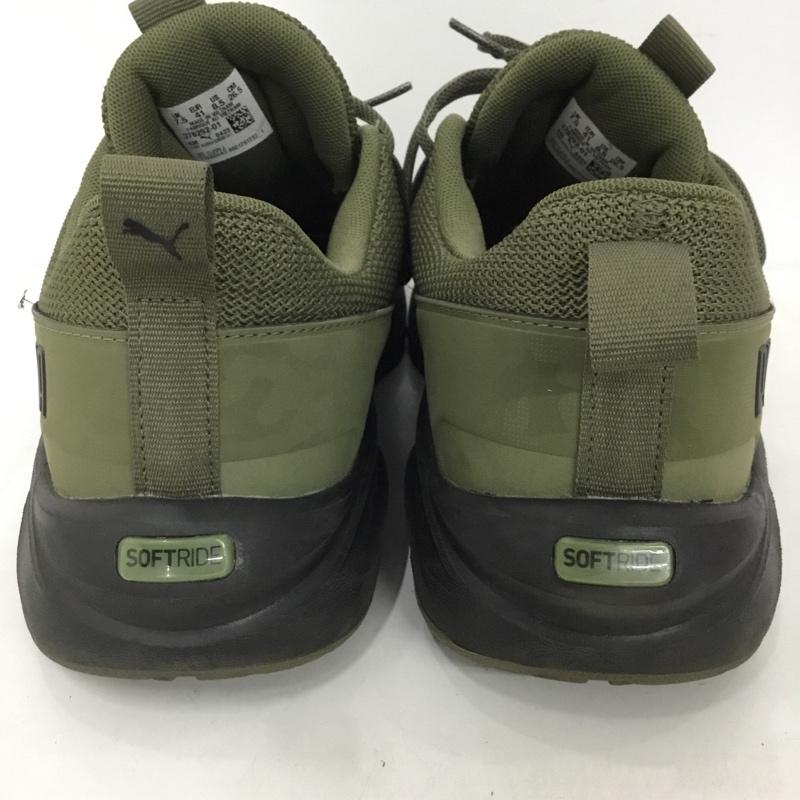 プーマ PUMA スニーカー スニーカー 378292-01 Softride One4All Camo 26.5cm 26.5cm ロゴ、文字 カーキ / カーキ / X 黒 / ブラック / メンズ USED 古着 中古 10124871
