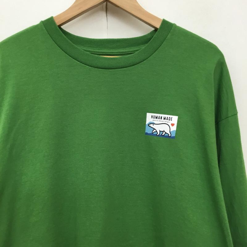 ヒューマンメード HUMAN MADE カットソー 長袖 GRAPHIC L/S XL プリント 緑 / グリーン / メンズ USED 古着 中古 10138294